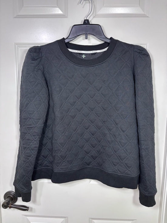 Tuckernuck Tops - Tuckernuck Sport Puff Sleeve Quilted Stretch Campbell Pullover Women’s XL Black